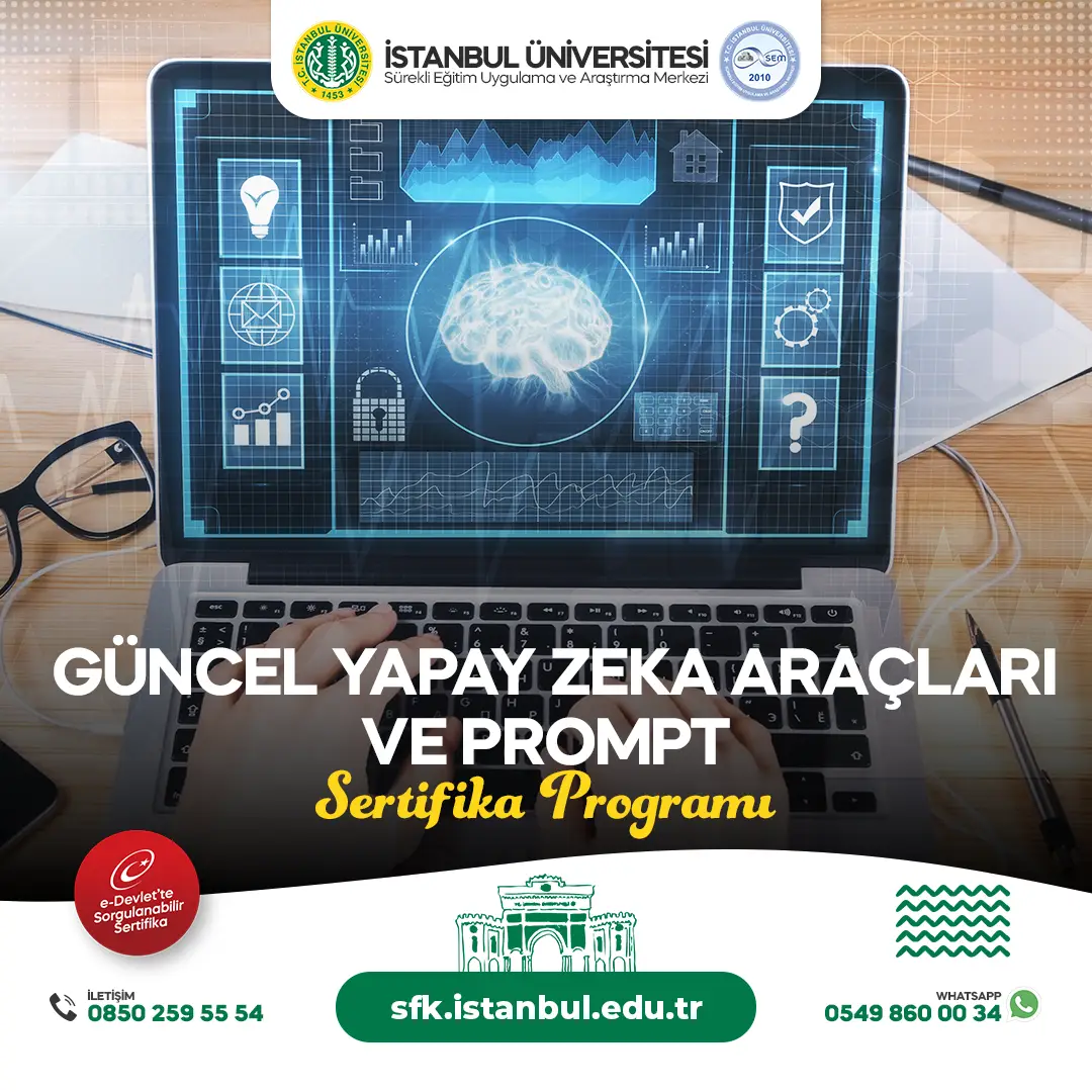Güncel Yapay Zeka Araçları ve Promptlar Sertifika Programı Eğitimi